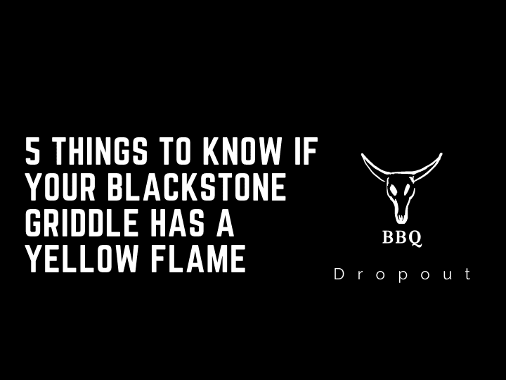 5 Things To Know If Your Blackstone Griddle Has A Yellow Flame