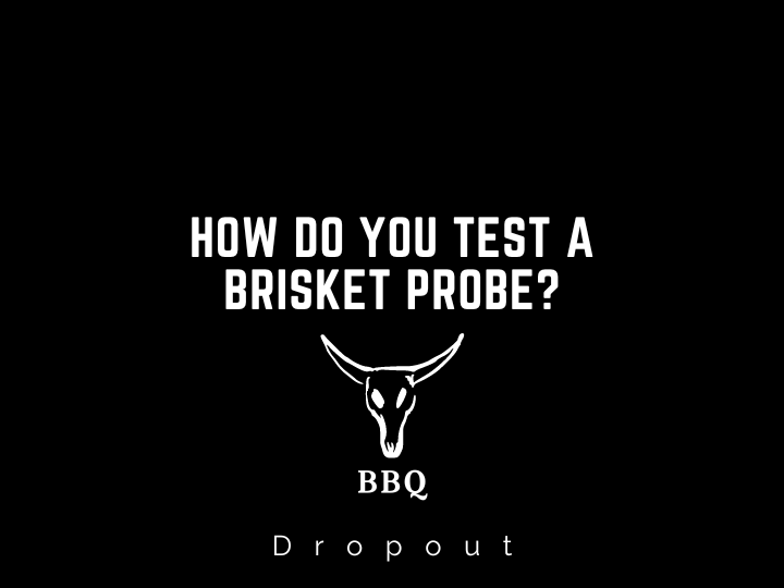 How do you test a brisket probe?
