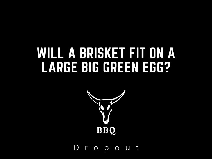 Will a brisket fit on a large Big Green Egg?
