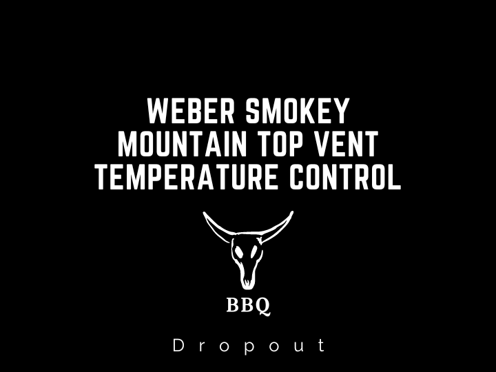 Weber Smokey Mountain Top Vent Temperature Control
