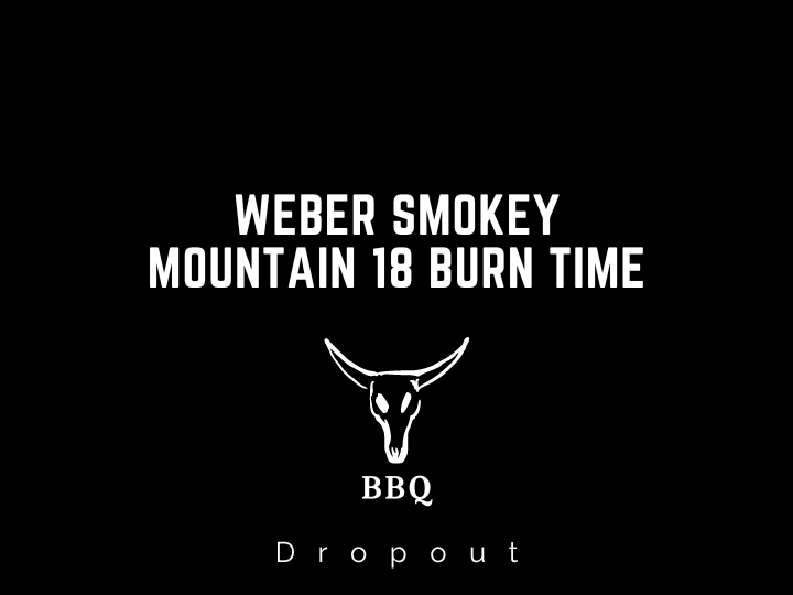 Weber Smokey Mountain 18 Burn Time