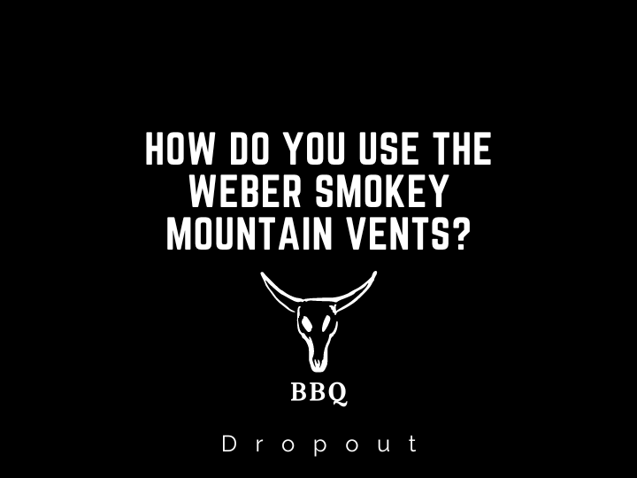 How Do You Use The Weber Smokey Mountain Vents?