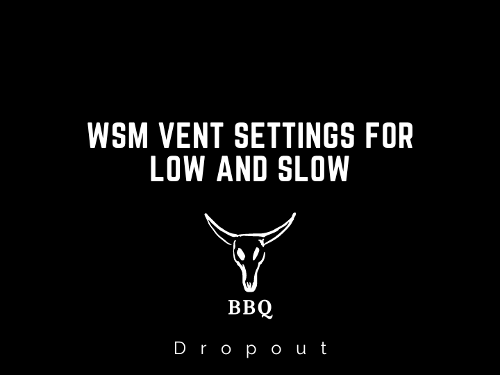 WSM Vent Settings For Low And Slow