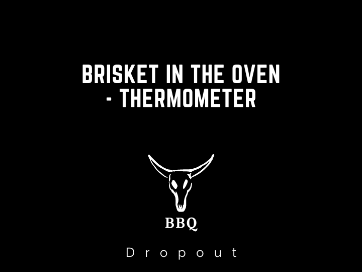 Brisket in the Oven - Thermometer